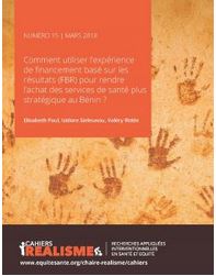 Research report on the transition from FBR to strategic purchasing in Benin