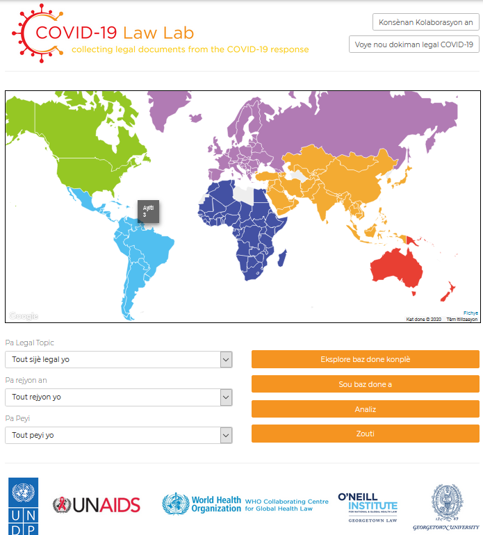 New COVID-19 Law Lab to provide vital legal information and support for the global COVID-19 response