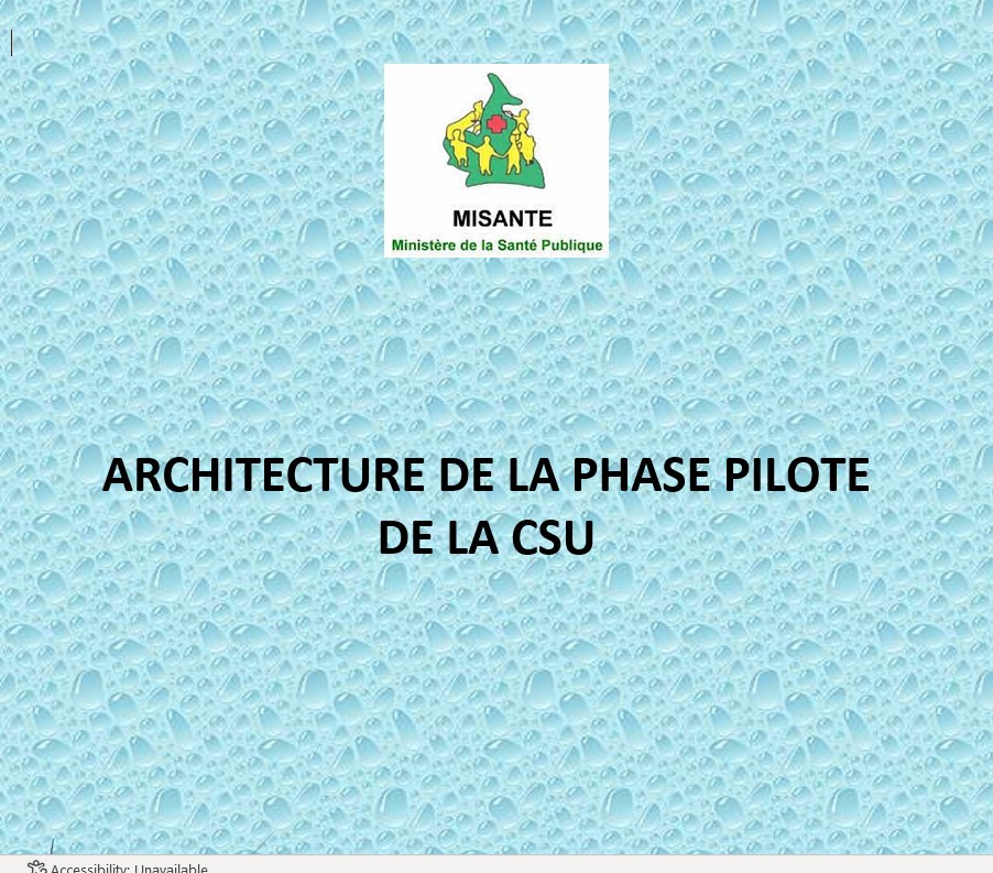 Camerún: Adopción de la arquitectura para la fase piloto de la CSU