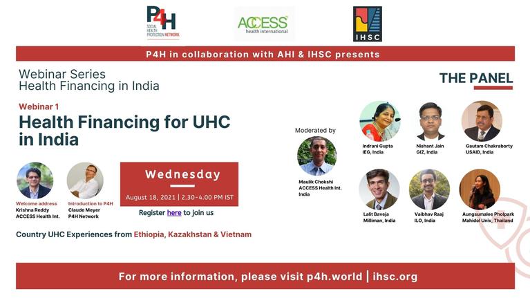 Ya está disponible: Resumen del primero de los cuatro seminarios web sobre financiación sanitaria en la India
