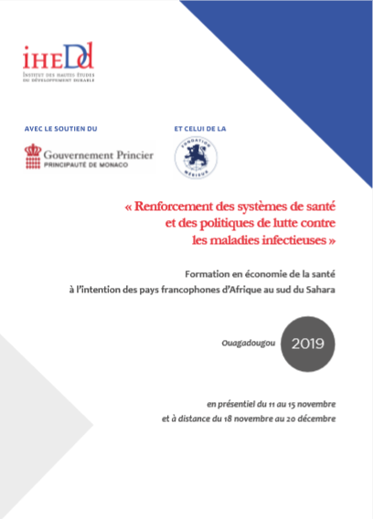 Formación del IHEDD en economía de la salud