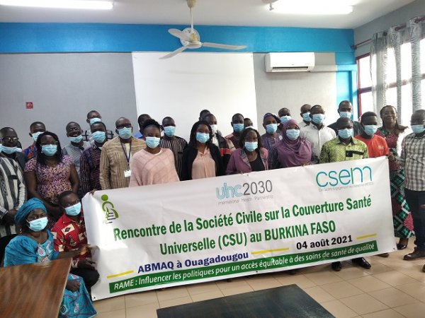 Burkina Faso-CSU: CSOs discuss in Ouagadougou