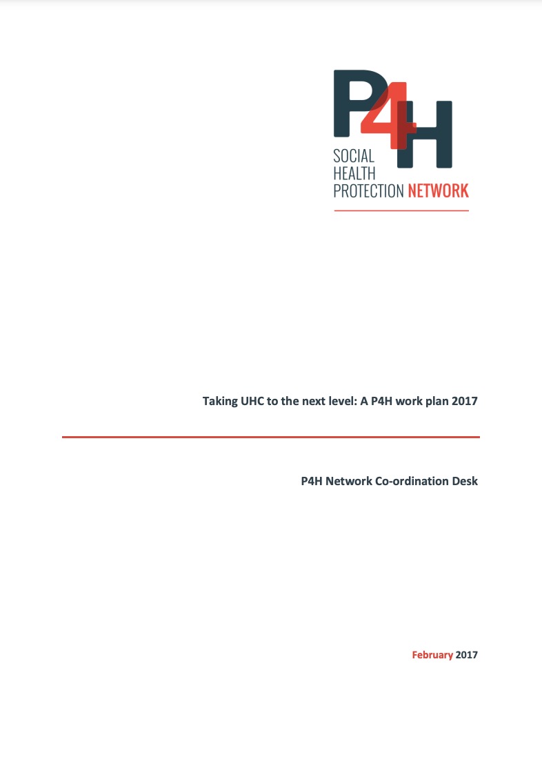 Plan de trabajo de P4H CT y decisiones de la SG 2017