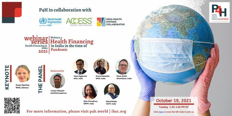 Webinar 2: Financiación sanitaria en India en tiempos de pandemia