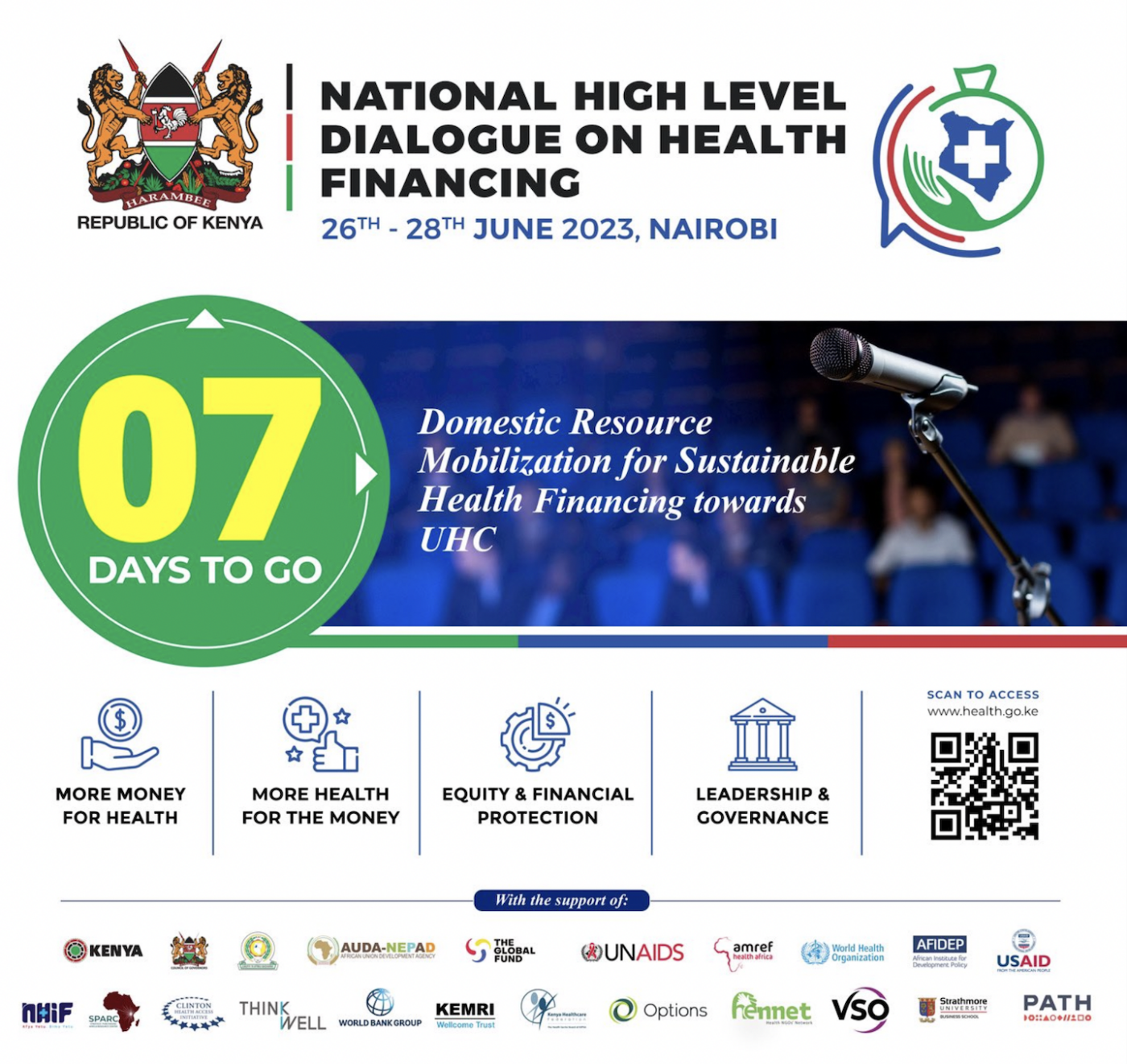 Evento: Diálogo nacional de alto nivel sobre financiación sanitaria