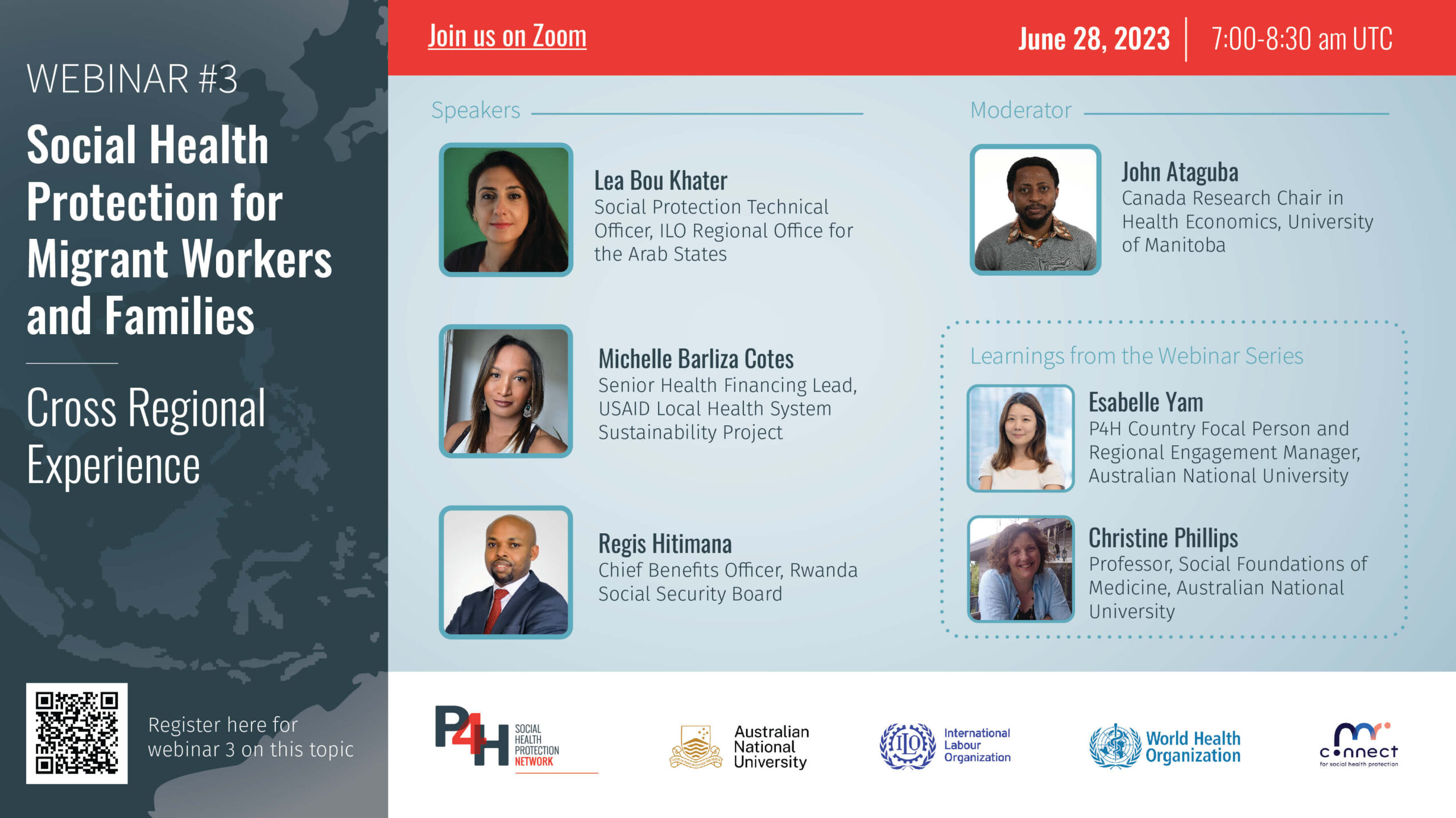 Webinar 3: Intercambio interregional sobre la protección sociosanitaria de los trabajadores migrantes y sus familias
