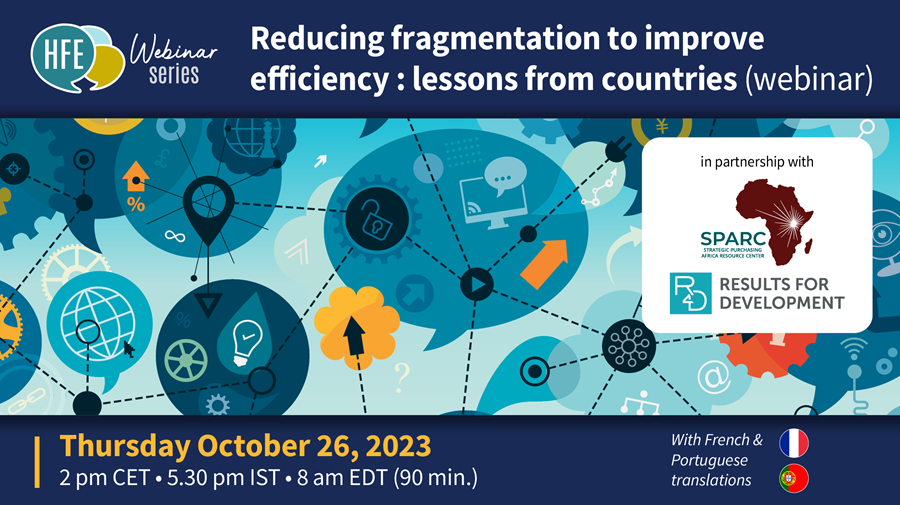 Réduire la fragmentation pour améliorer l’efficacité : leçons tirées des pays (webinaire)