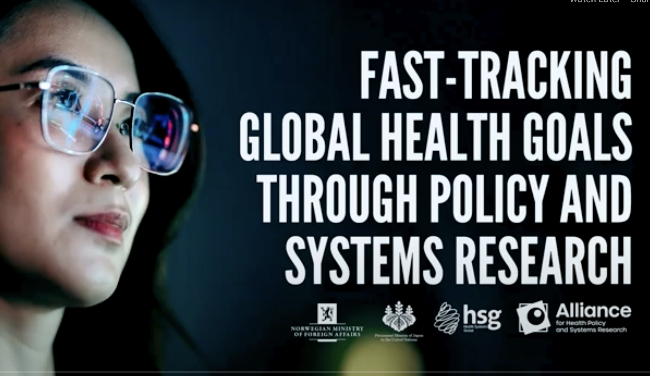 78-е параллельное мероприятие ГА ООН: Ускоренное достижение глобальных целей в области здравоохранения с помощью исследований политики и систем здравоохранения
