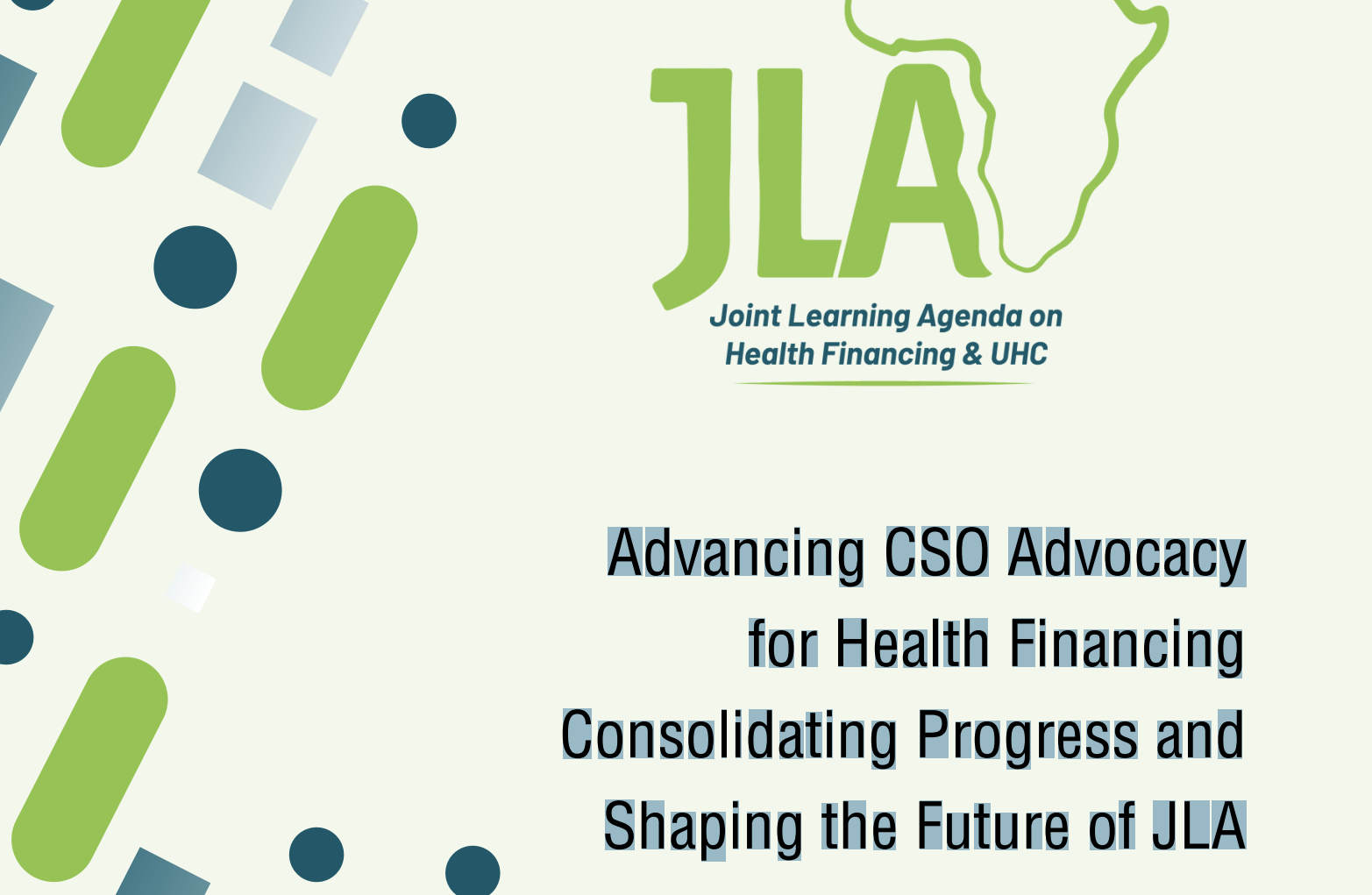 Programa JLA de defensa de la financiación sanitaria por las OSC