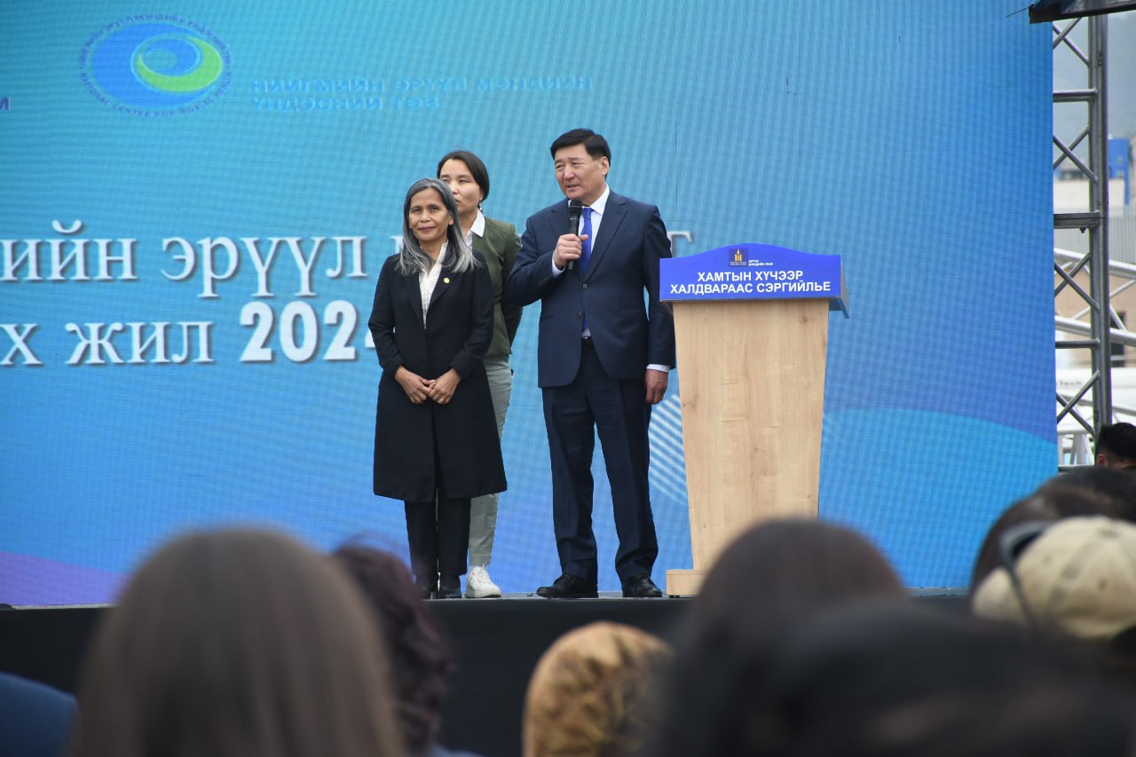 Après l’adoption de la première loi sur la santé publique, la Mongolie a donné le coup d’envoi de l’année de la promotion de la santé publique