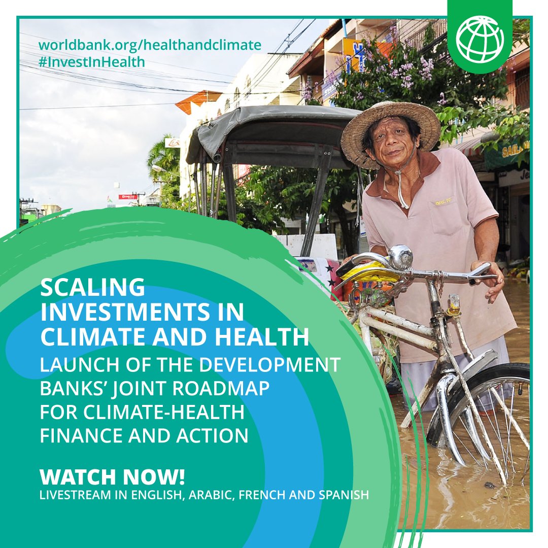 El Banco Mundial presenta una hoja de ruta estratégica para la financiación y la acción en materia de salud climática