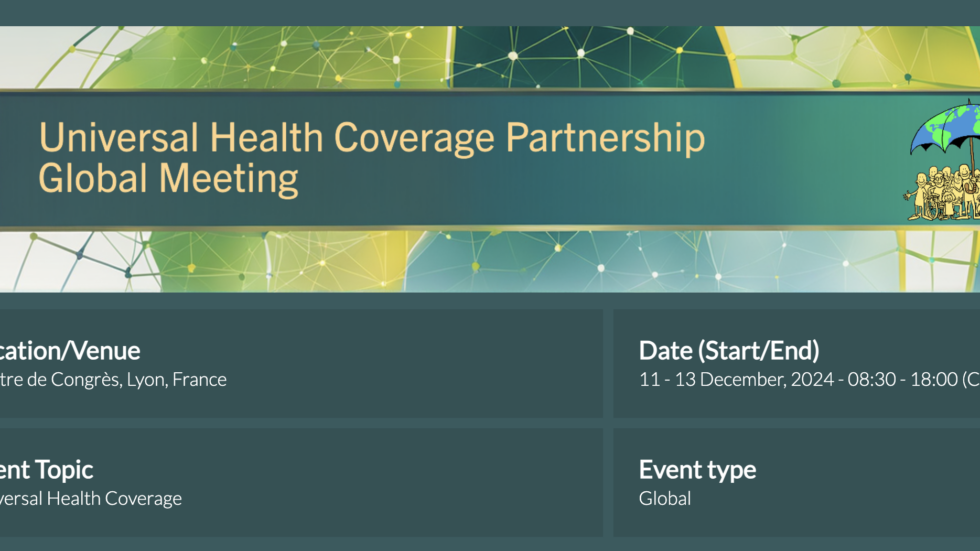 Join the 2024 UHC Partnership Global Meeting in Lyon, France