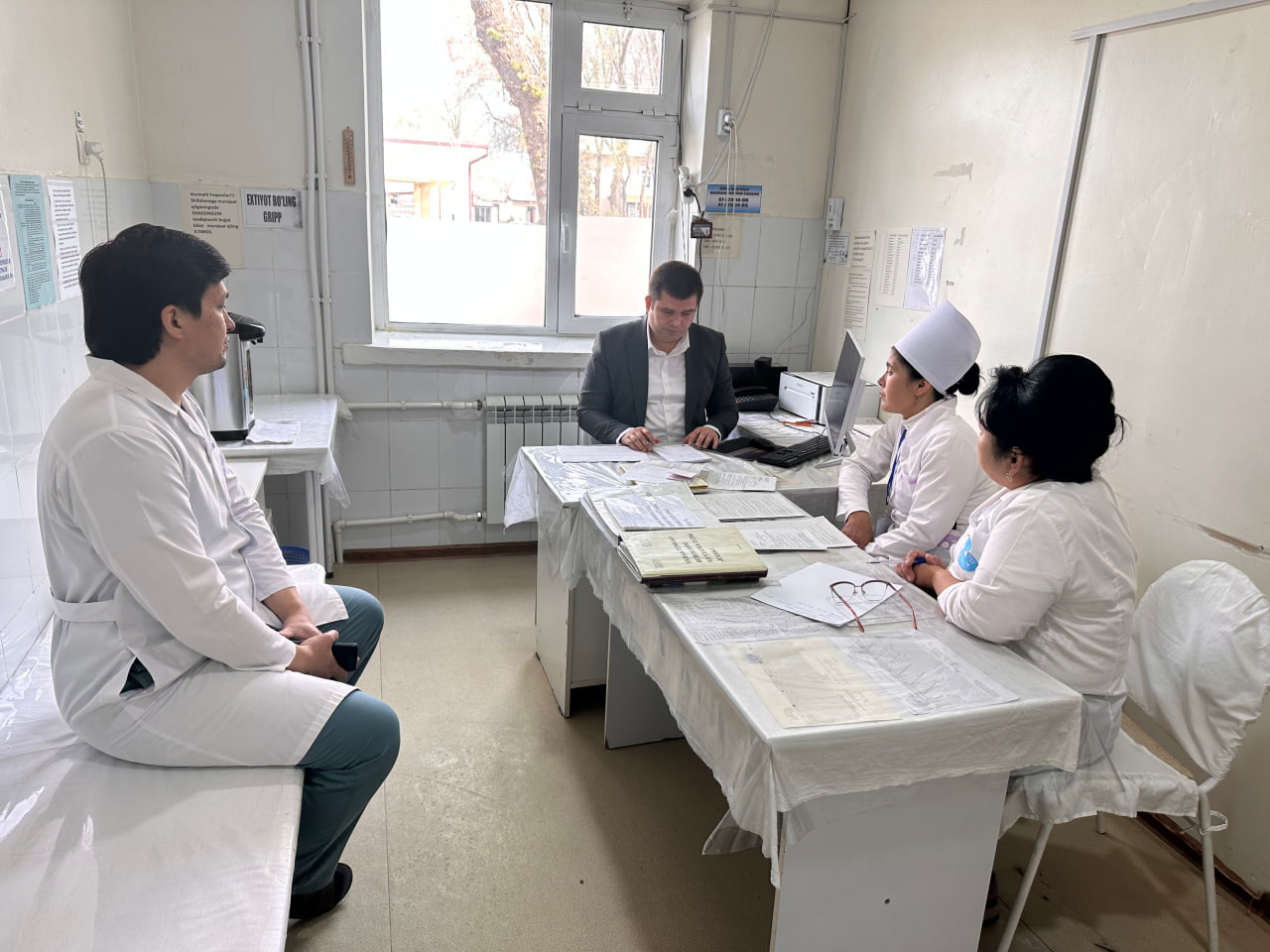 El Fondo Estatal del Seguro de Enfermedad está supervisando la aplicación del seguro en Syrdarya – primera región piloto