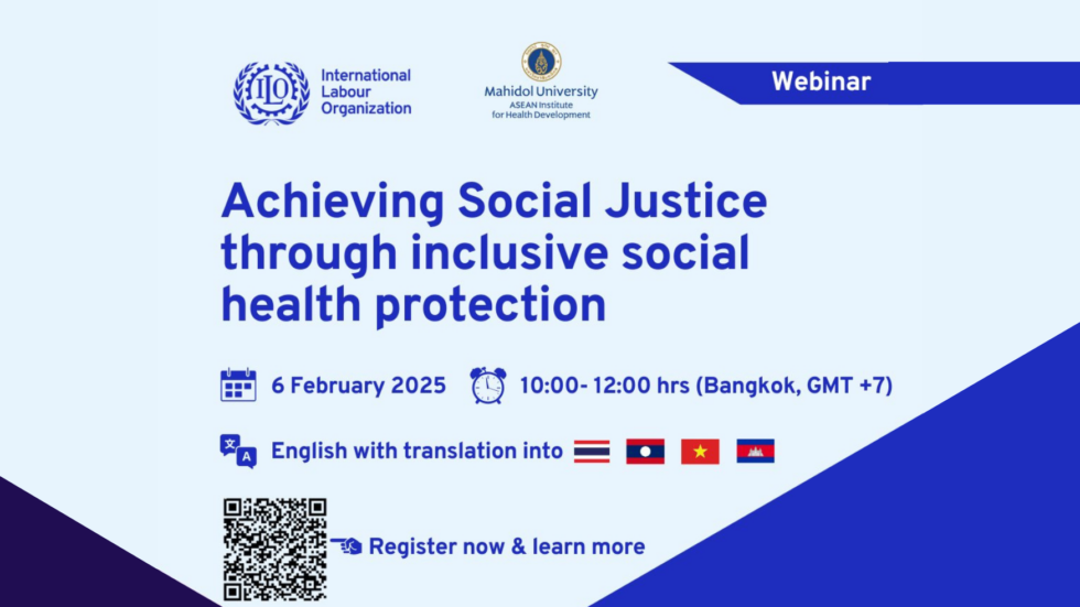 Achieving social justice through inclusive social health protection