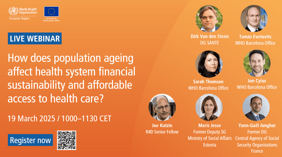 Webinaire : Comment le vieillissement de la population affecte-t-il la viabilité financière des systèmes de santé et l’accès abordable aux soins de santé ?