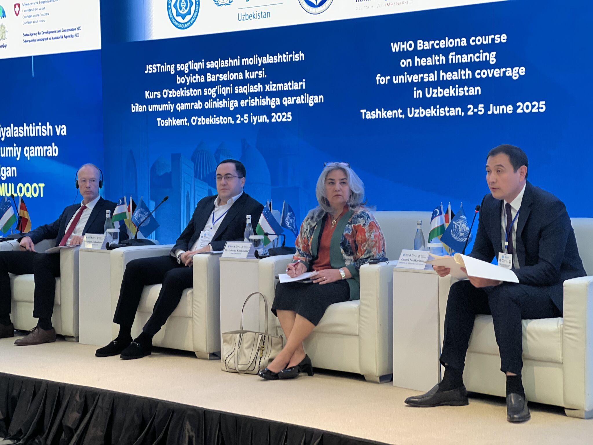 Uzbekistan hosts policy dialogue and WHO course on health financing reform