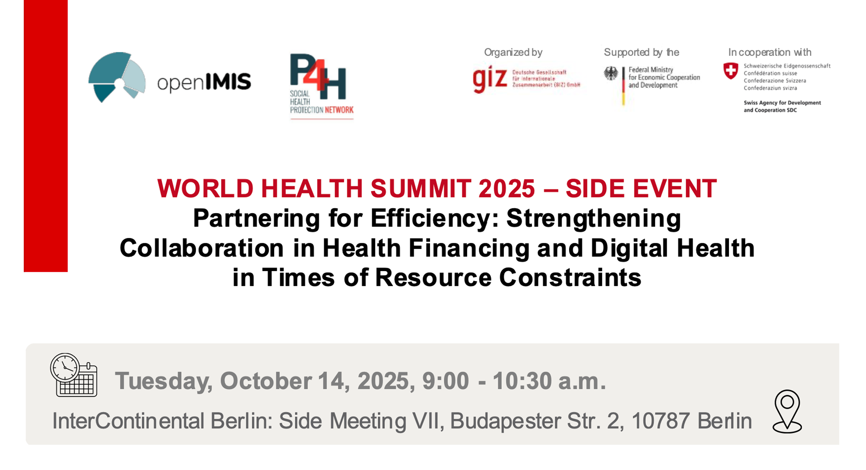 Partnering for Efficiency, Strengthening Collaboration in Health Financing and Digital Health in Times of Resource Constraints